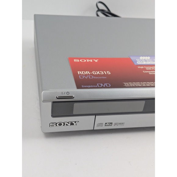 NEW Sony DVD Player & Recorder RDR-GX315 DVD +RW/+R/-RW/-R Recording - Picture 8 of 16